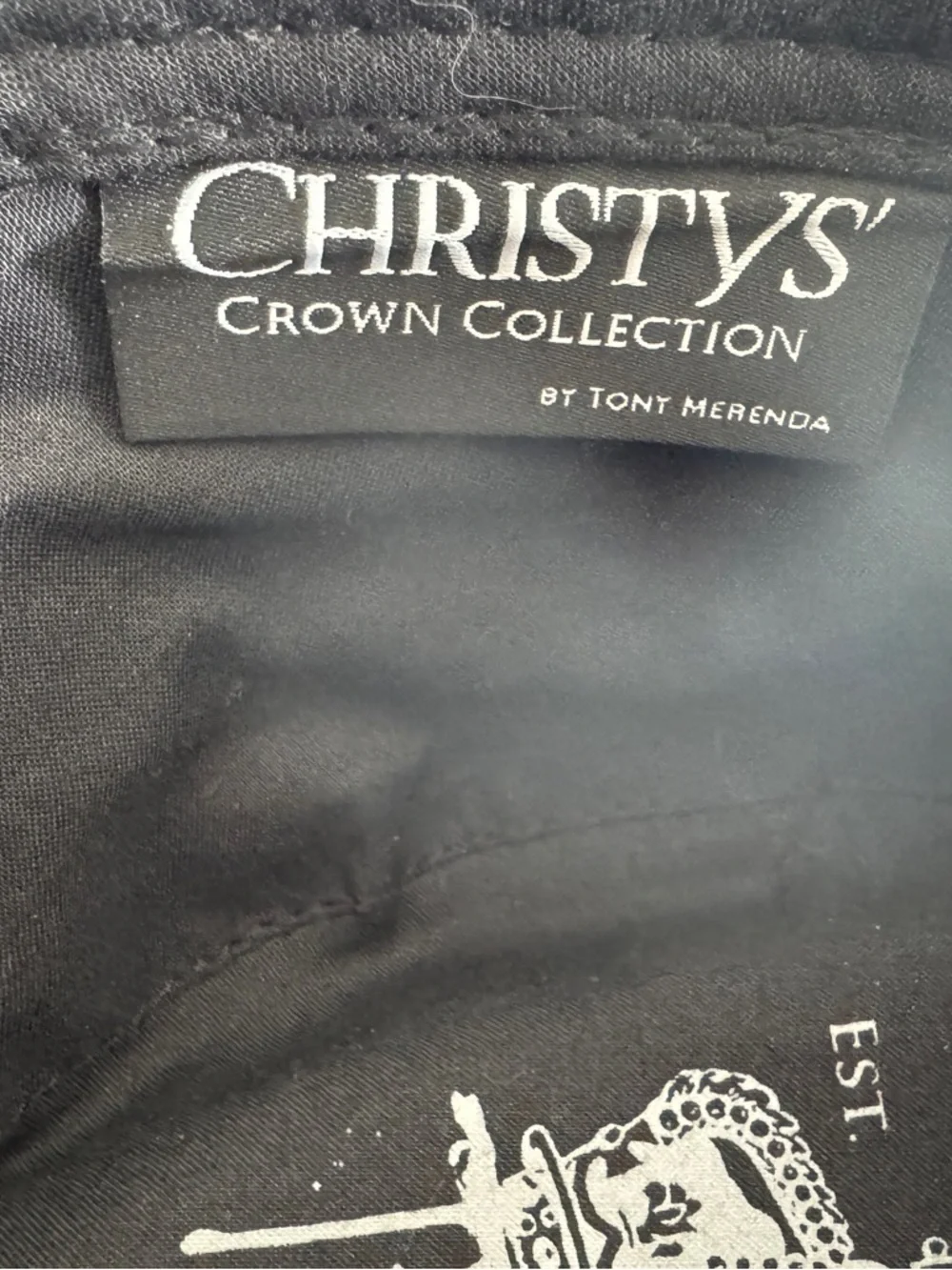 Christy’s Crown Collection Plaid Fedora Hat Tony Merenda Crown Logo OS